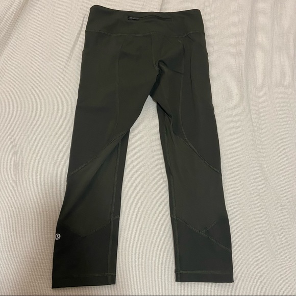 Lululemon Pace Rival Crop Leggings dark olive - Picture 4 of 6